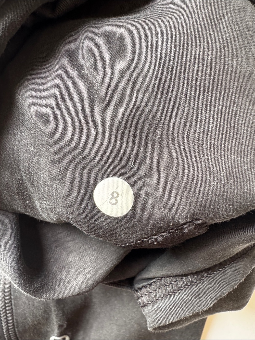 Lululemon Post Power Crop Black Pants Drop Crotch Joggers Trousers Sz 8 - Picture 7 of 16